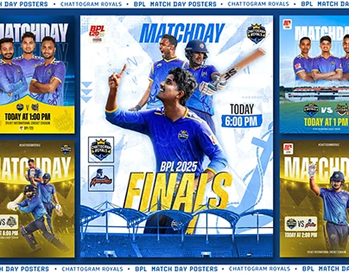 BPL Matchday Posters — Chattogram Royals — project cover