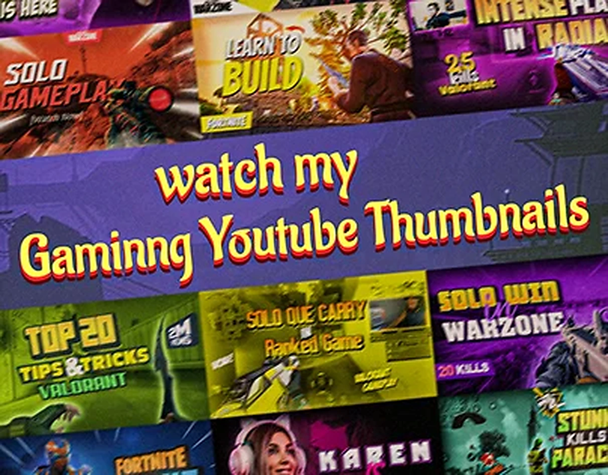 Gaming YouTube Thumbnails — project cover